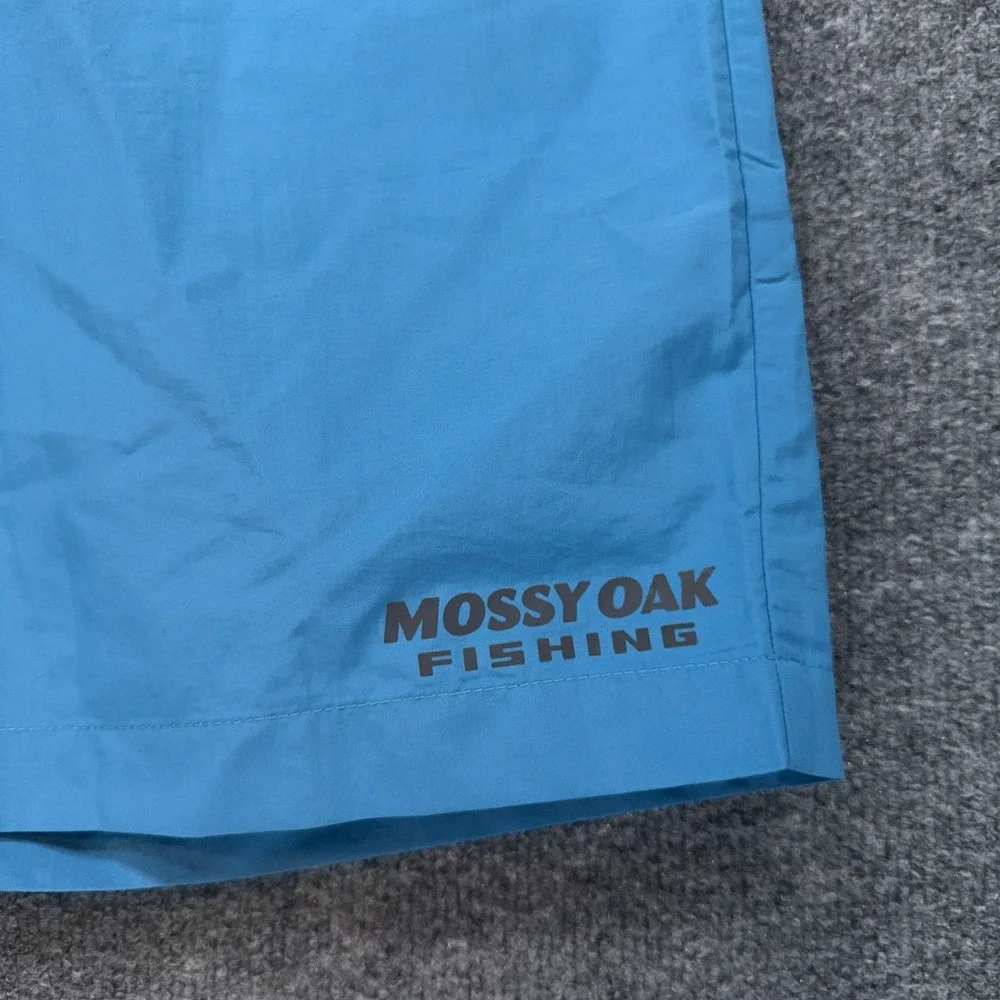 Mossy Oak Fishing Swim Shorts Mens XL Blue Quick Dry Mesh Lined Board Trunks NEW